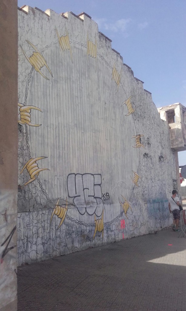 Graffiti on a wall in Melilla, Morocco