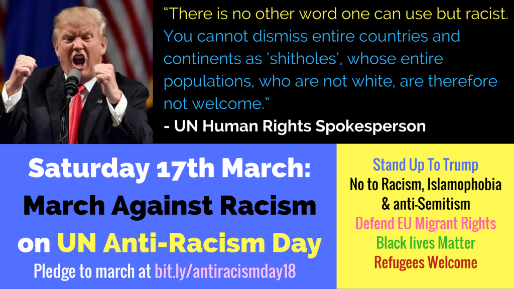 March against racism - 17th March 2018
